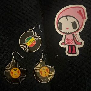 Tokidoki ultra rare vintage earrings